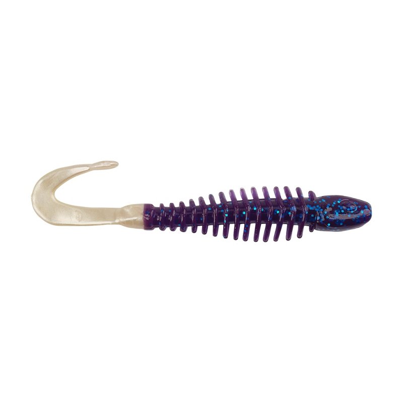 Berkley PowerBait 3 in Curly Bones Worms 10-Pack Electric Bluewhite - Frsh Wtr Soft Plastic at Academy Sports