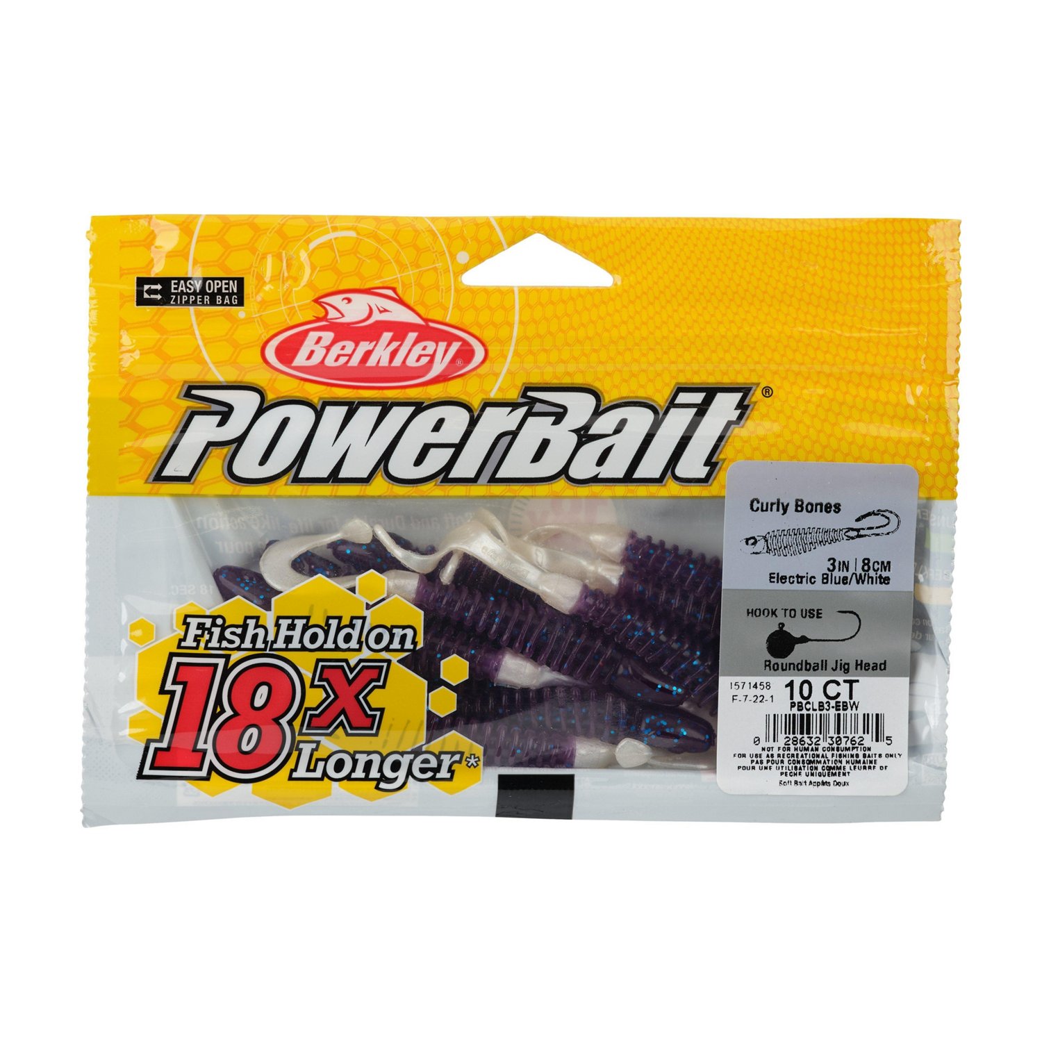 Berkley PowerBait® 3 in Curly Bones Worms 10-Pack - view number 3