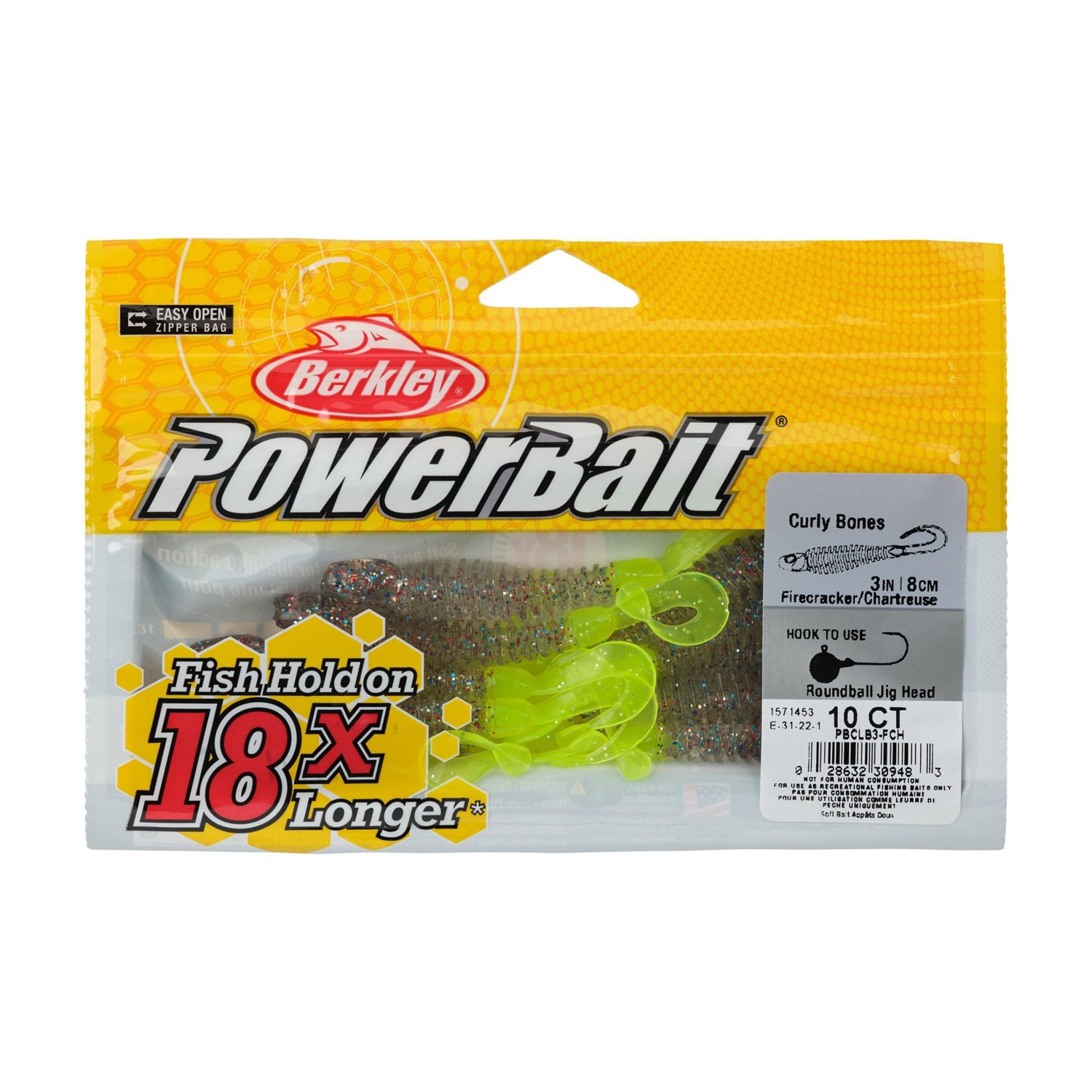 Berkley PowerBait® 3 in Curly Bones Worms 10-Pack - view number 3