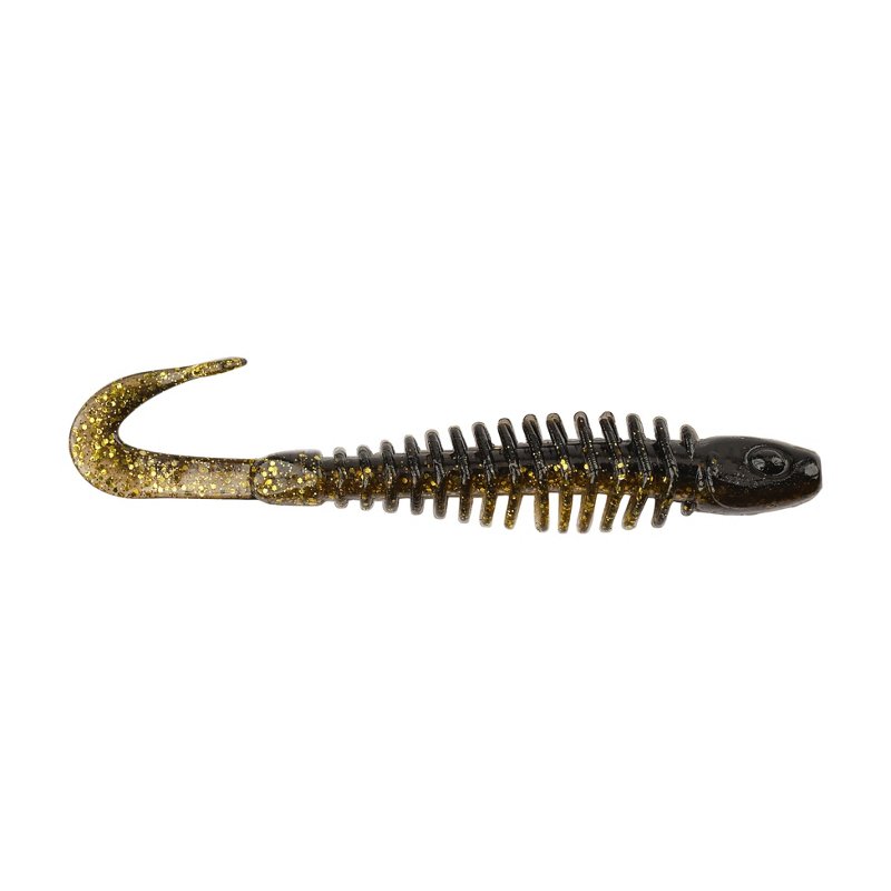 Berkley PowerBait 3 in Curly Bones Worms 10-Pack Midnight Shine - Frsh Wtr Soft Plastic at Academy Sports