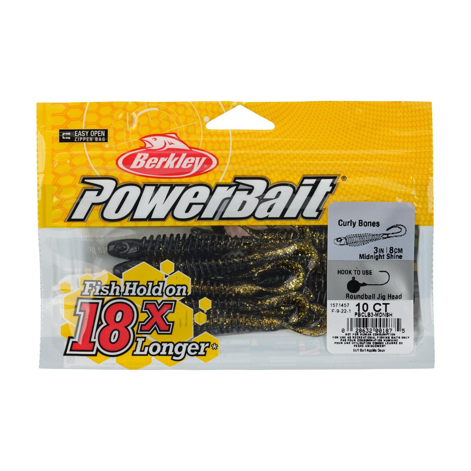 Berkley PowerBait® 3 in Curly Bones Worms 10-Pack - view number 3