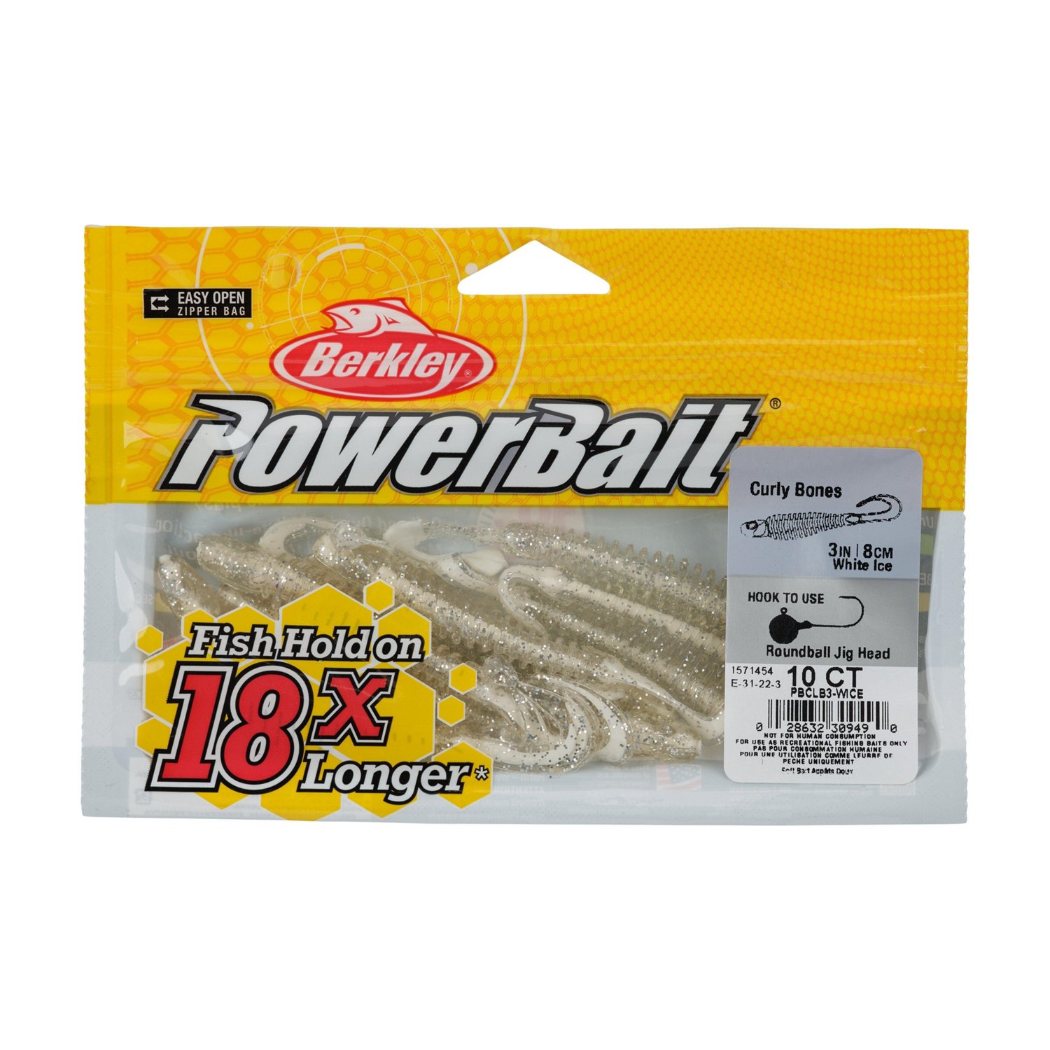 Berkley PowerBait® 3 in Curly Bones Worms 10-Pack - view number 3