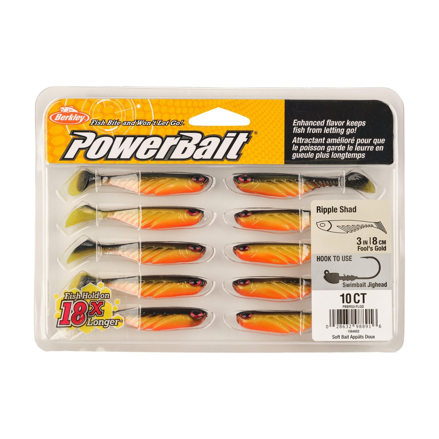 Berkley PowerBait® 3 in Ripple Shad Baits 10-Pack - view number 3