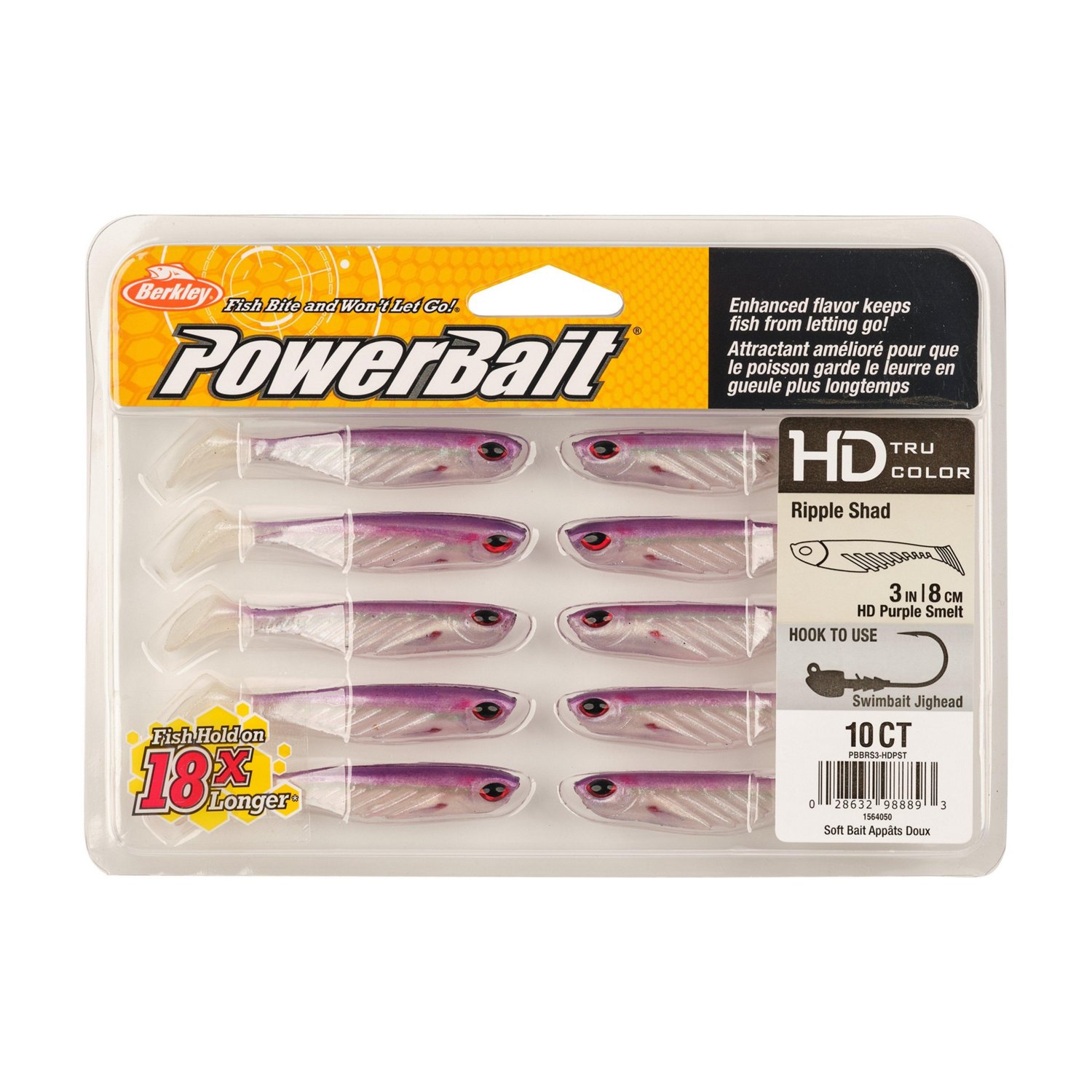 Berkley PowerBait® 3 in Ripple Shad Baits 10-Pack - view number 3