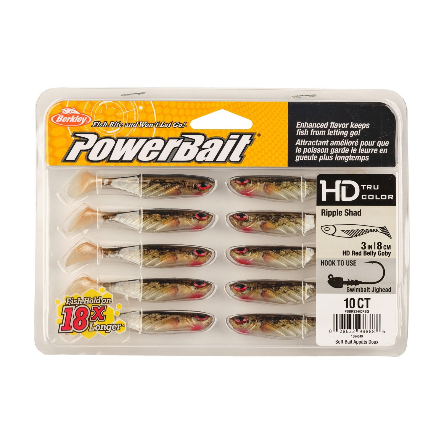 Berkley PowerBait® 3 in Ripple Shad Baits 10-Pack - view number 3