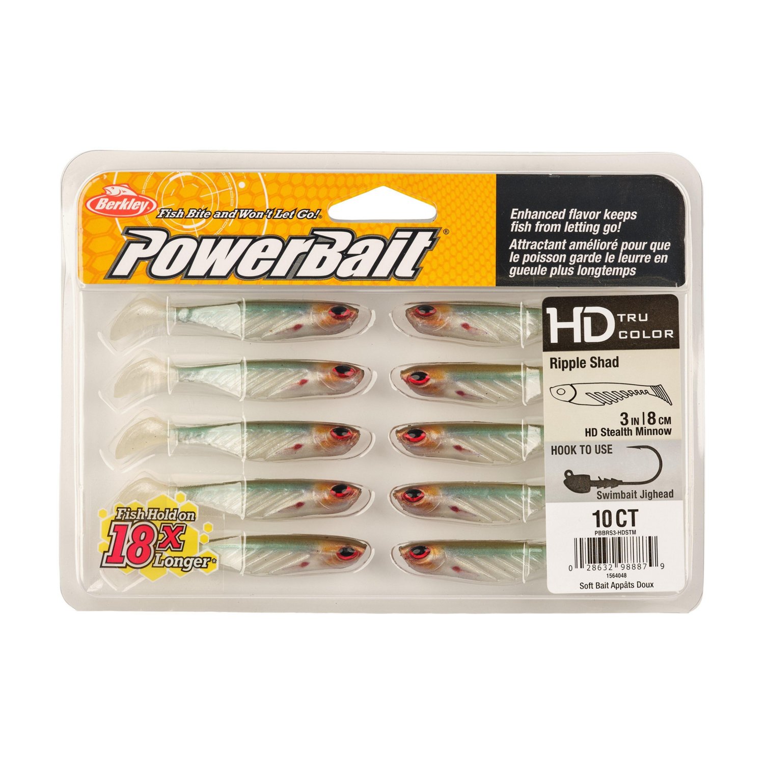 Berkley PowerBait® 3 in Ripple Shad Baits 10-Pack - view number 4