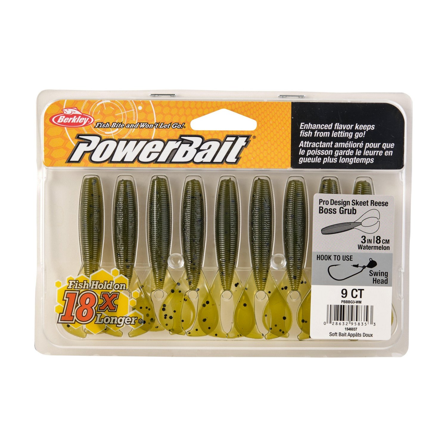 Berkley PowerBait® 3 in The Boss Grub Baits 9-Pack                                                                              - view number 4