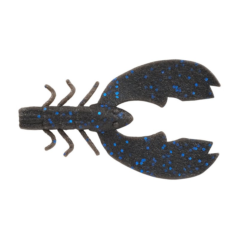 Berkley PowerBait MaxScent Chigger Craw - 4″ - Black Blue Fleck