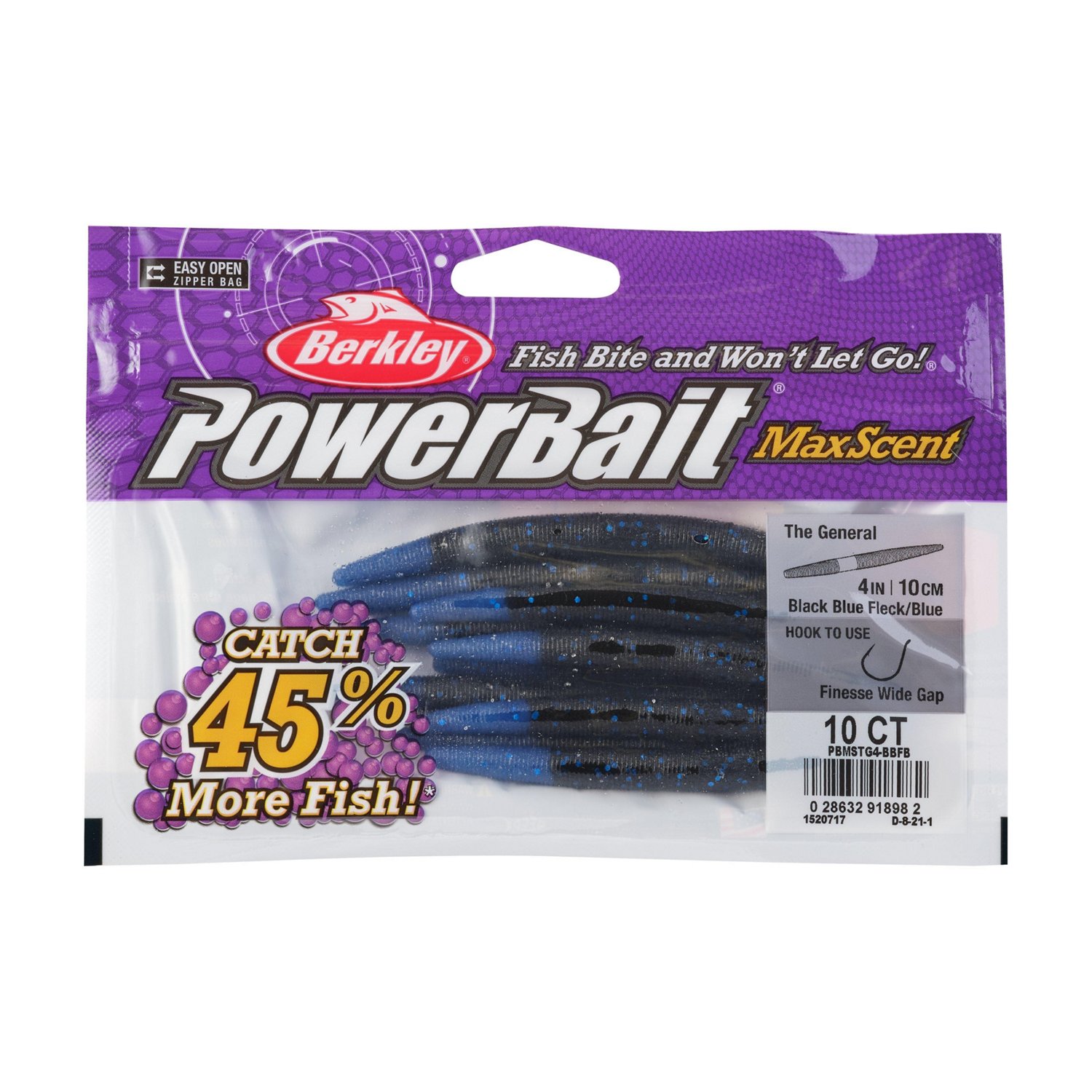 Berkley PowerBait® 4 in MaxScent The General Worms 10-Pack - view number 4