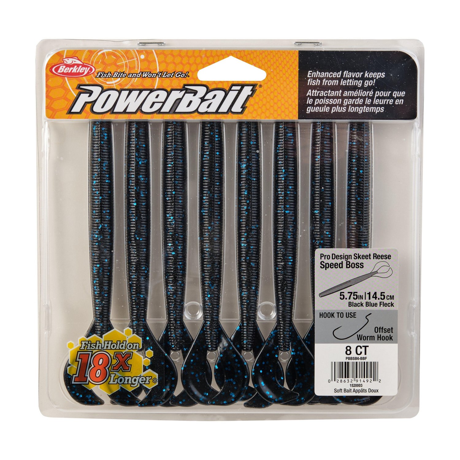 Berkley PowerBait® 5-3/4 in Speed Boss Baits 8-Pack                                                                             - view number 4