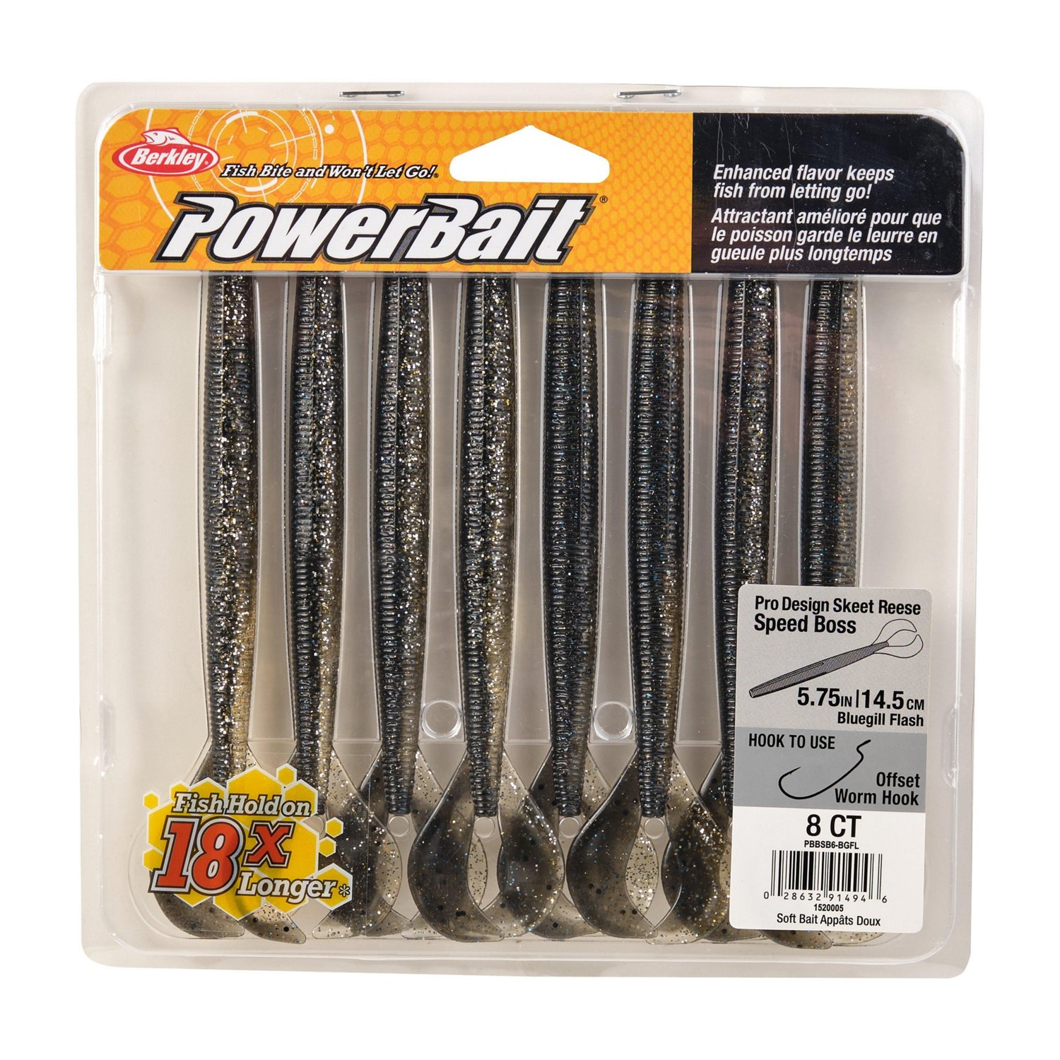 Berkley PowerBait® 5-3/4 in Speed Boss Baits 8-Pack                                                                             - view number 4