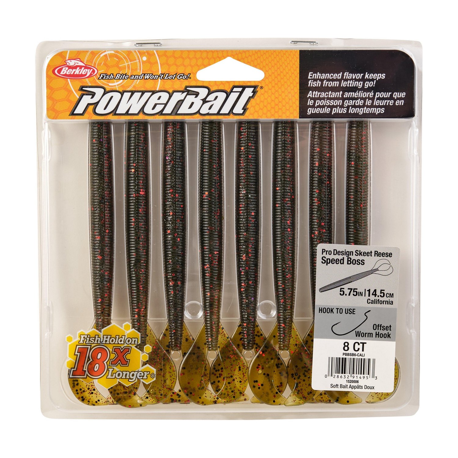 Berkley PowerBait® 5-3/4 in Speed Boss Baits 8-Pack                                                                             - view number 4
