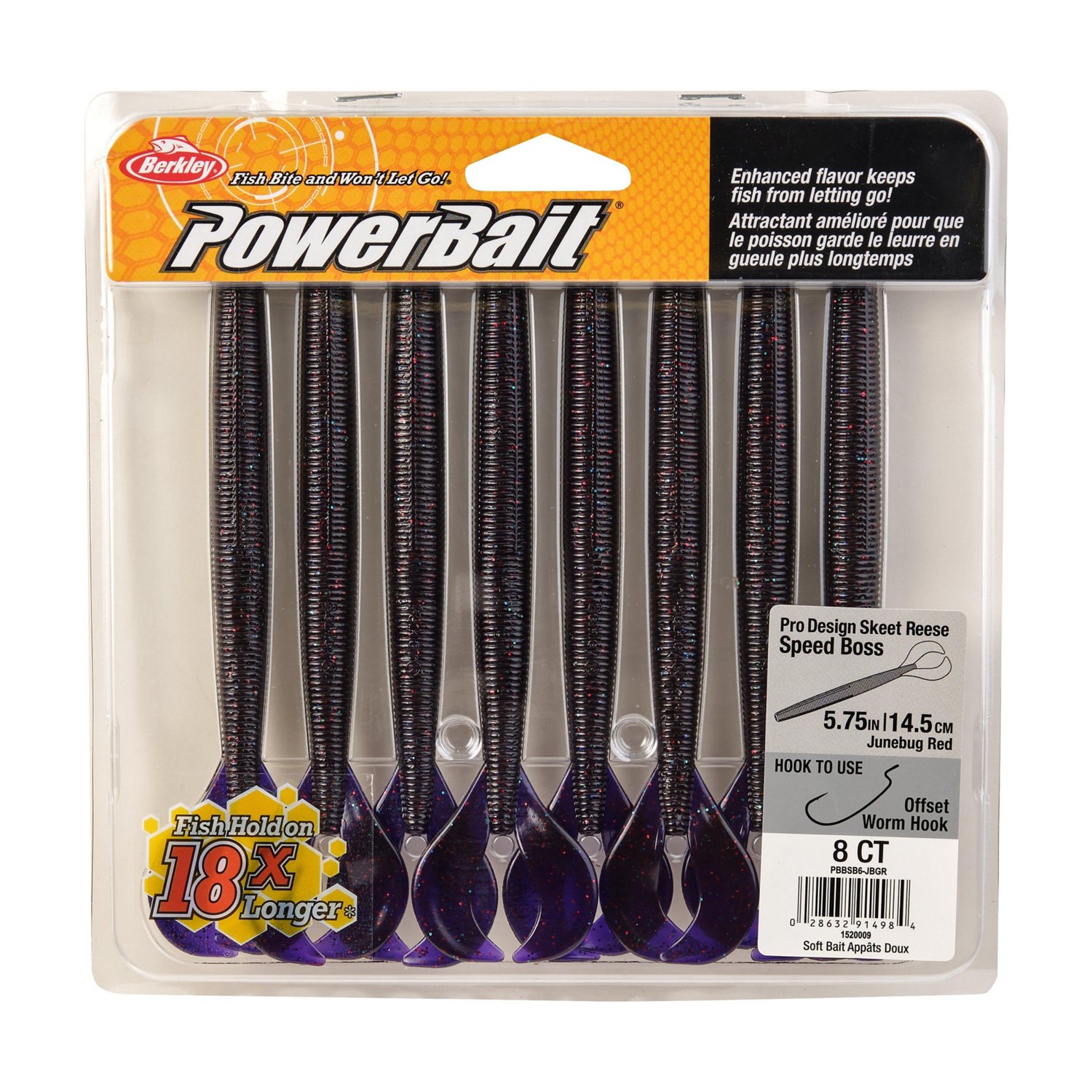 Berkley PowerBait® 5-3/4 in Speed Boss Baits 8-Pack                                                                             - view number 4