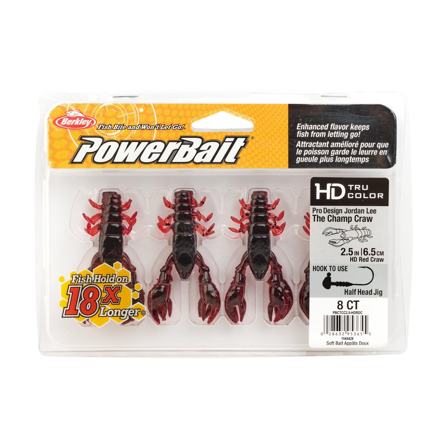 Berkley PowerBait 2-1/2 in The Champ Crawfish Baits 8-Pack                                                                       - view number 4