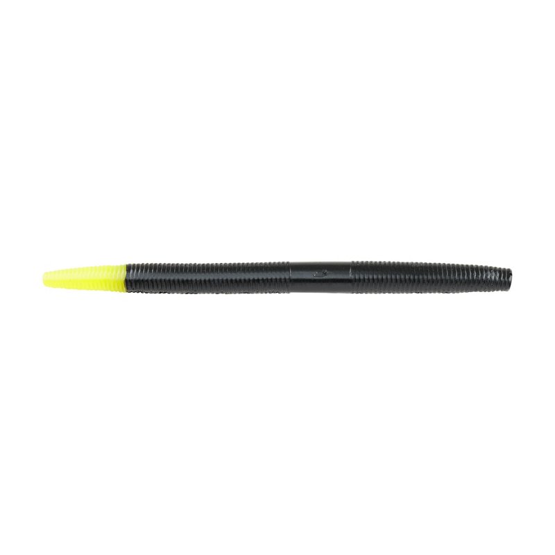 Berkley PowerBait 6-1/4 in The General Worms 6-Pack Black/Chartreuse - Frsh Wtr Soft Plastic at Academy Sports