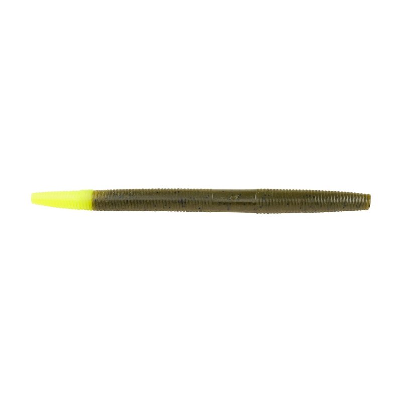 Berkley PowerBait 6-1/4 in The General Worms 6-Pack Green Pumpkin/Chartreuse - Frsh Wtr Soft Plastic at Academy Sports