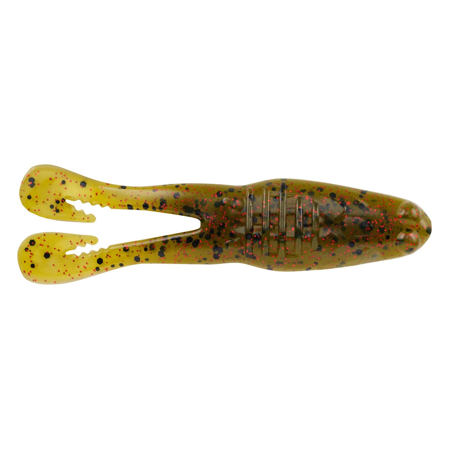 The perfect buzzbait trailer. A PowerBait Buzz'n Speed Toad has a sturdy  body for multiple fish per bait + fishing in heavy cover, with s