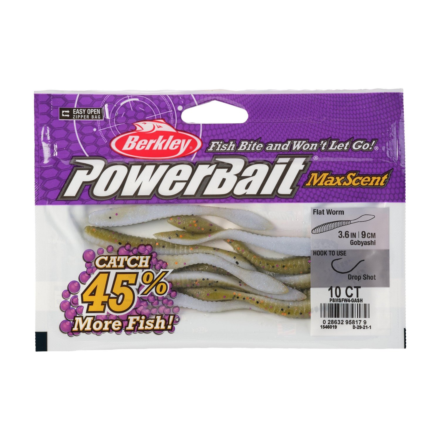 Berkley PowerBait MaxScent Flat Worm 10 Pack                                                                                     - view number 5