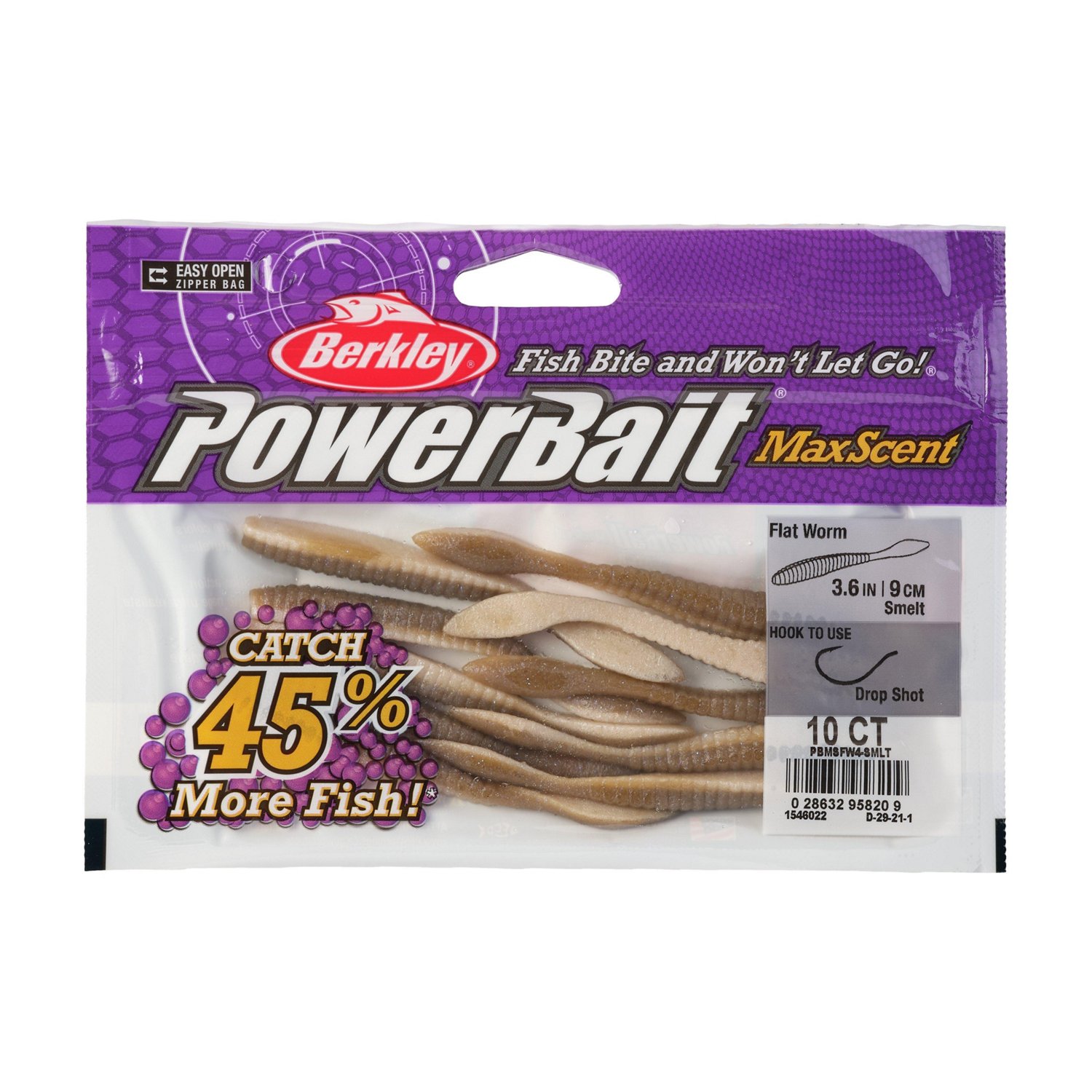 Berkley PowerBait MaxScent Flat Worm 10 Pack                                                                                     - view number 5