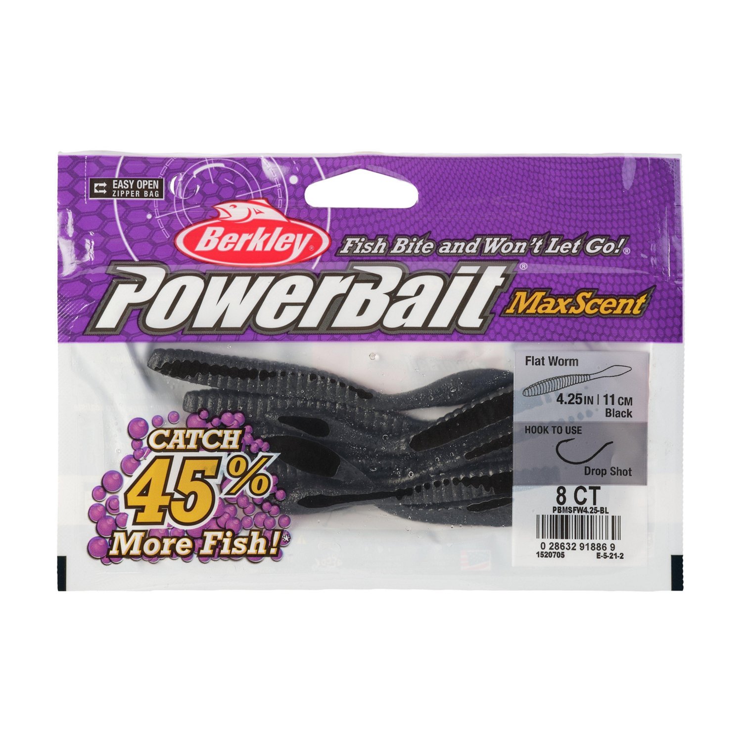 Berkley PowerBait MaxScent Flat Worm 8 Pack - view number 4