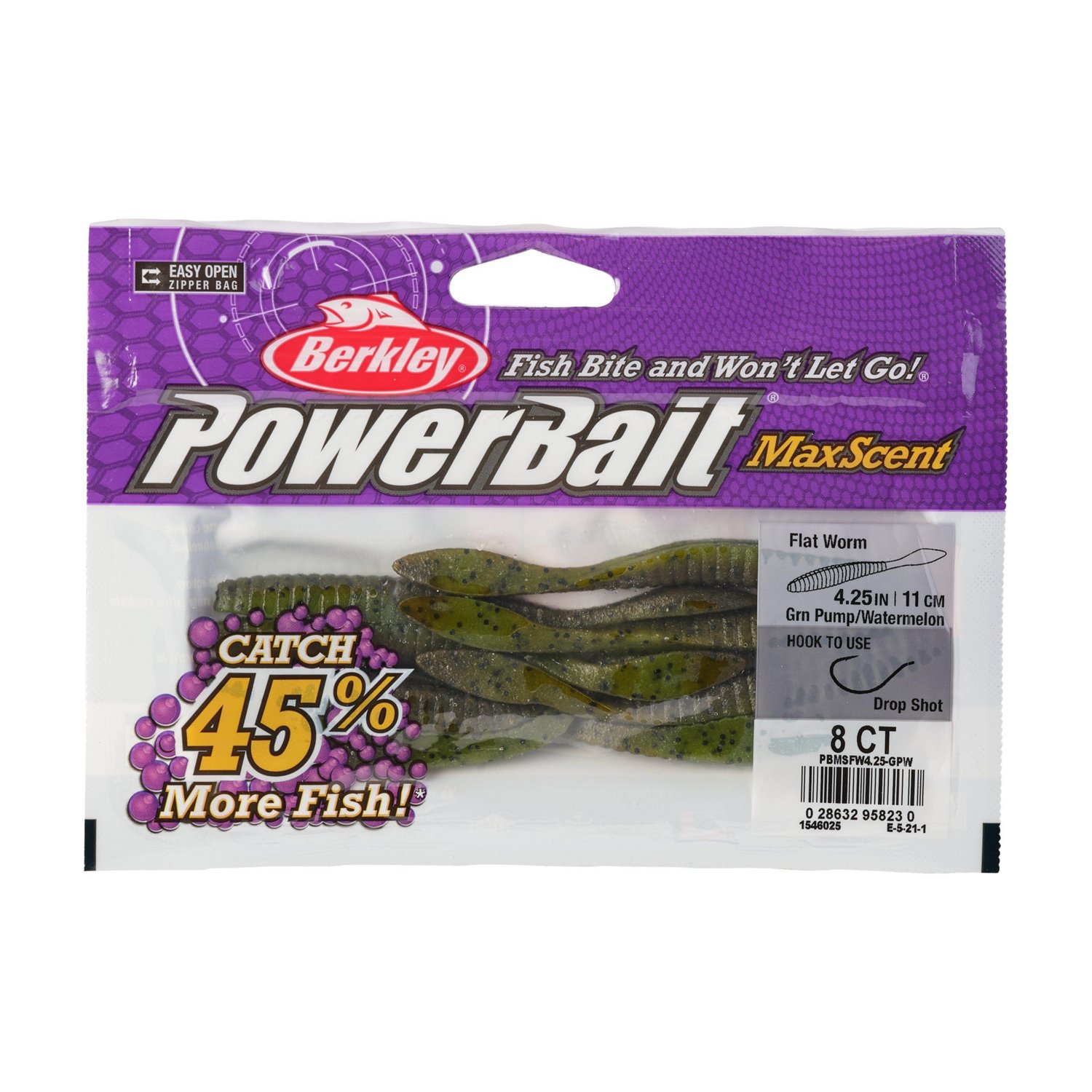 Berkley PowerBait MaxScent Flat Worm 8 Pack - view number 4