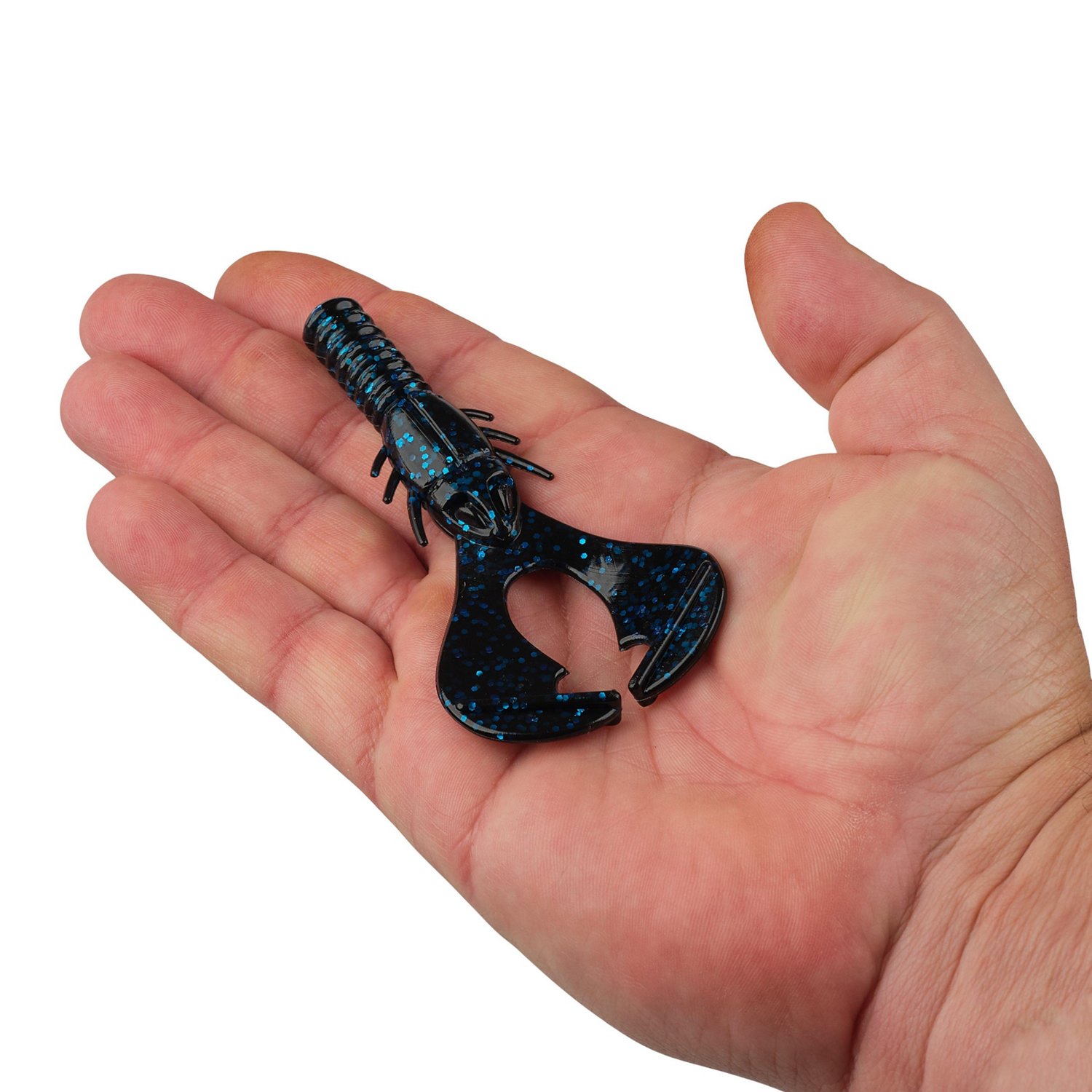 Berkley PowerBait Shape 108 4 Black Blue Fleck Baits 6-Pack