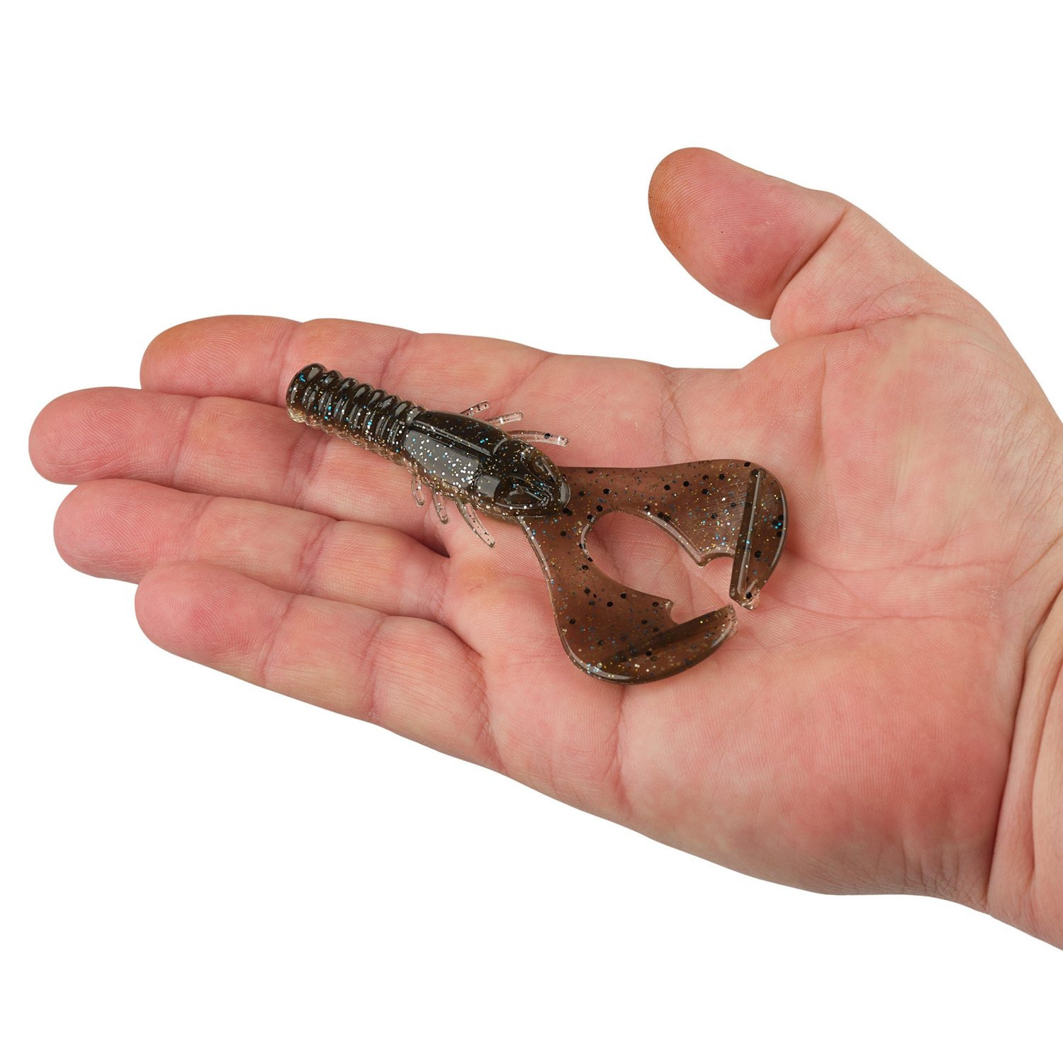 Berkley PowerBait Shape 108 4 in Black Blue Fleck Baits 6-Pack - view number 3