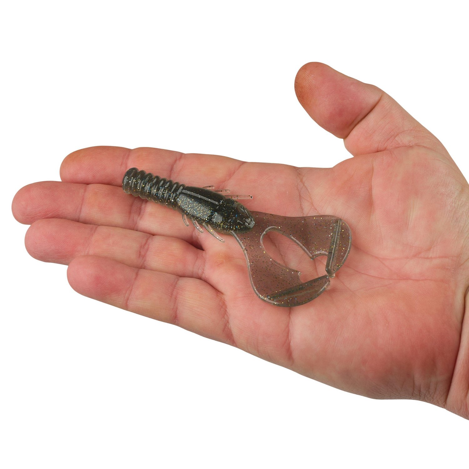 Berkley PowerBait Shape 108 4 in Black Blue Fleck Baits 6-Pack - view number 3