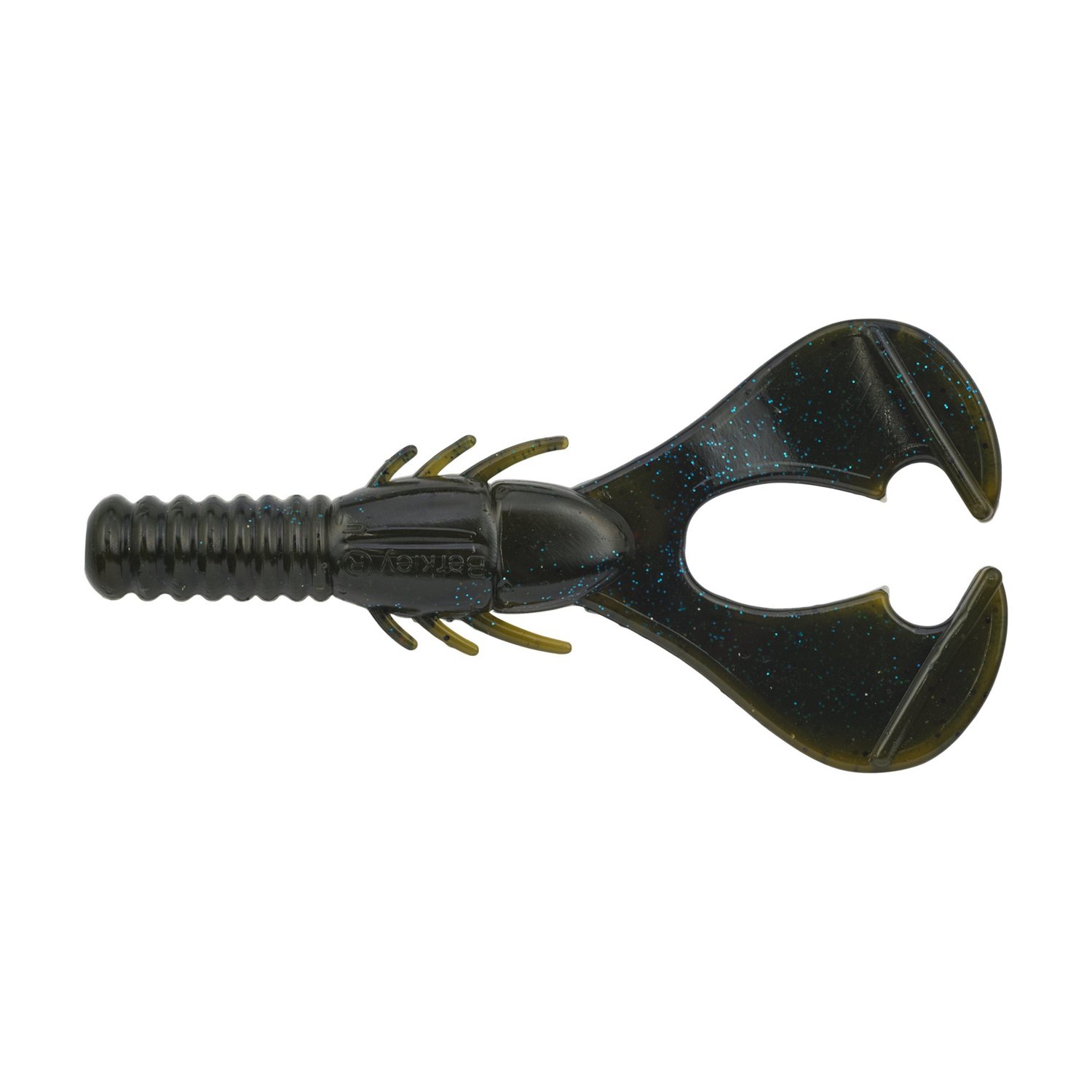 Berkley PowerBait Shape 108 4 in Black Blue Fleck Baits 6-Pack - view number 2