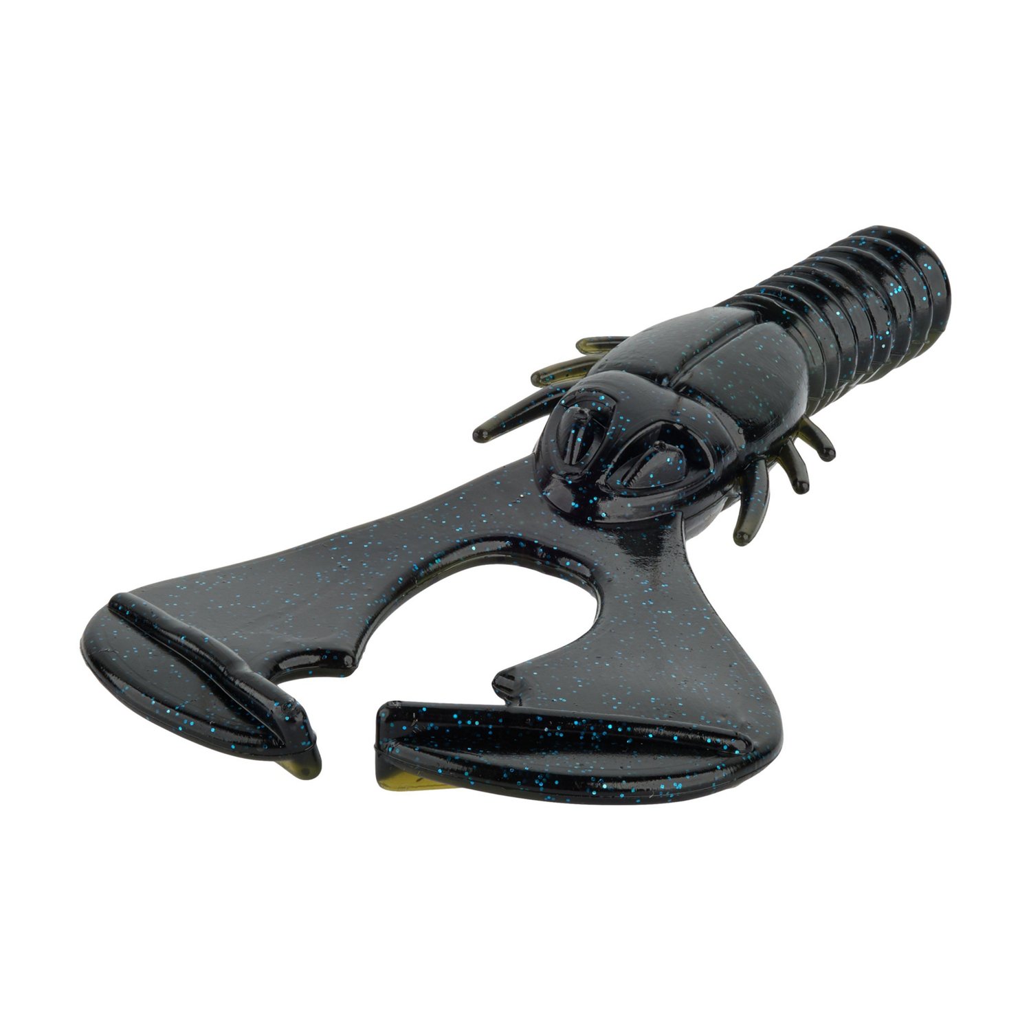 Berkley PowerBait Shape 108 4 in Black Blue Fleck Baits 6-Pack - view number 3