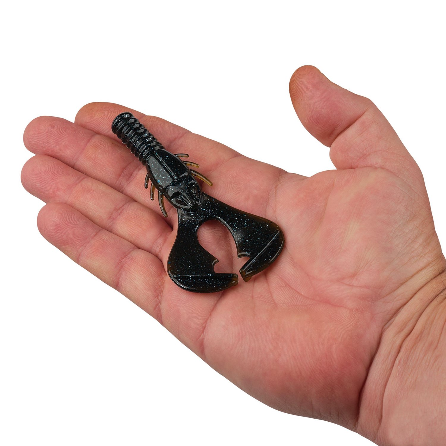 Berkley PowerBait Shape 108 4 in Black Blue Fleck Baits 6-Pack - view number 4