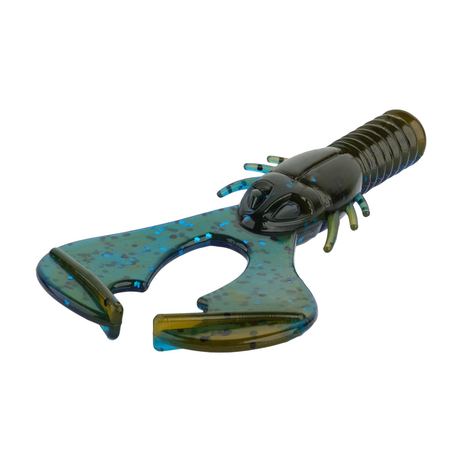 Berkley PowerBait Shape 108 4 in Black Blue Fleck Baits 6-Pack - view number 5