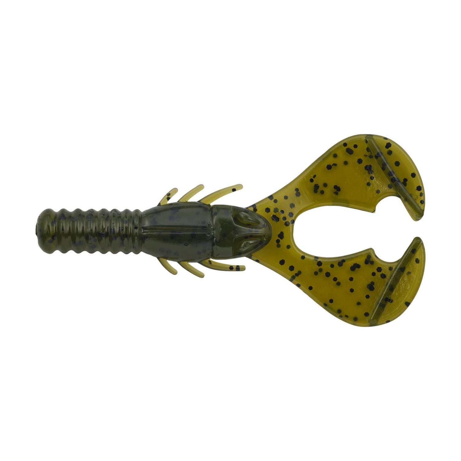 Berkley PowerBait Shape 108 4 in Black Blue Fleck Baits 6-Pack