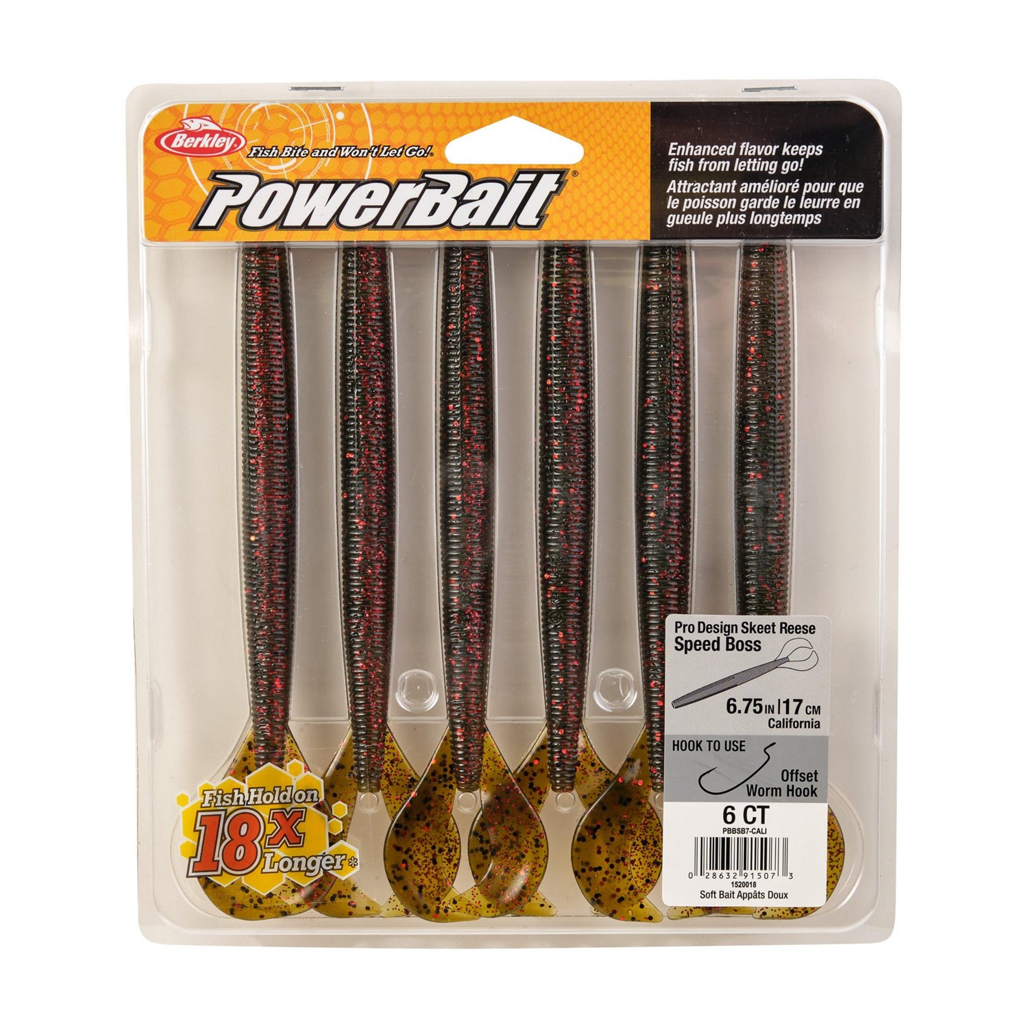 Berkley PowerBait Speed Boss Soft Baits 6-Pack