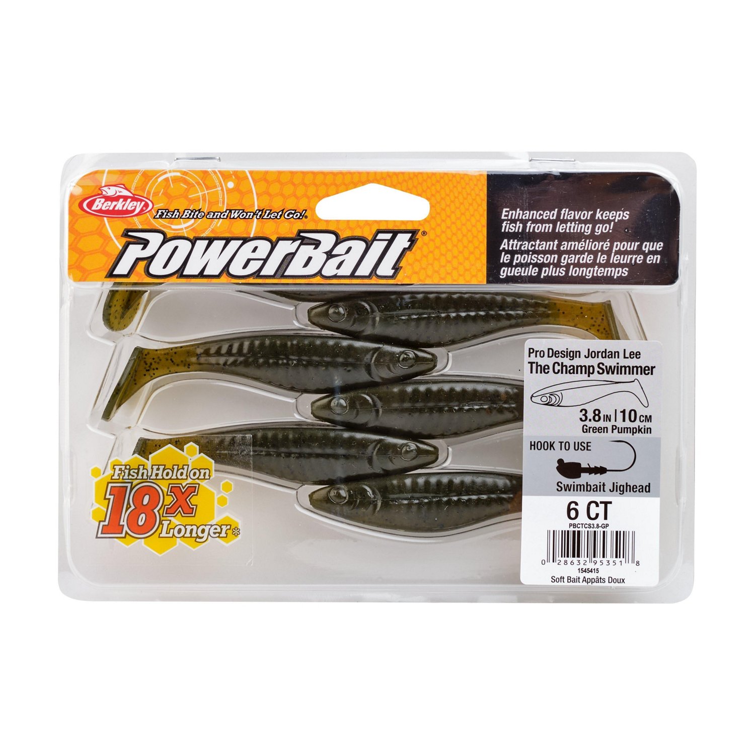 Berkley PowerBait The Champ Swimmer 3.8 inch 6 Pack - view number 4