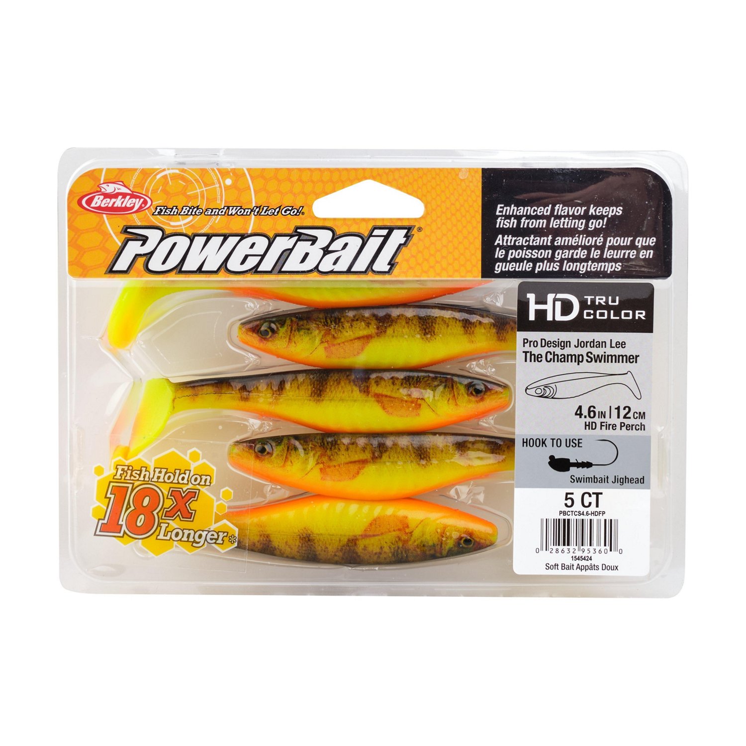 Berkley PowerBait The Champ Swimmer Soft Baits 5-Pack                                                                            - view number 4