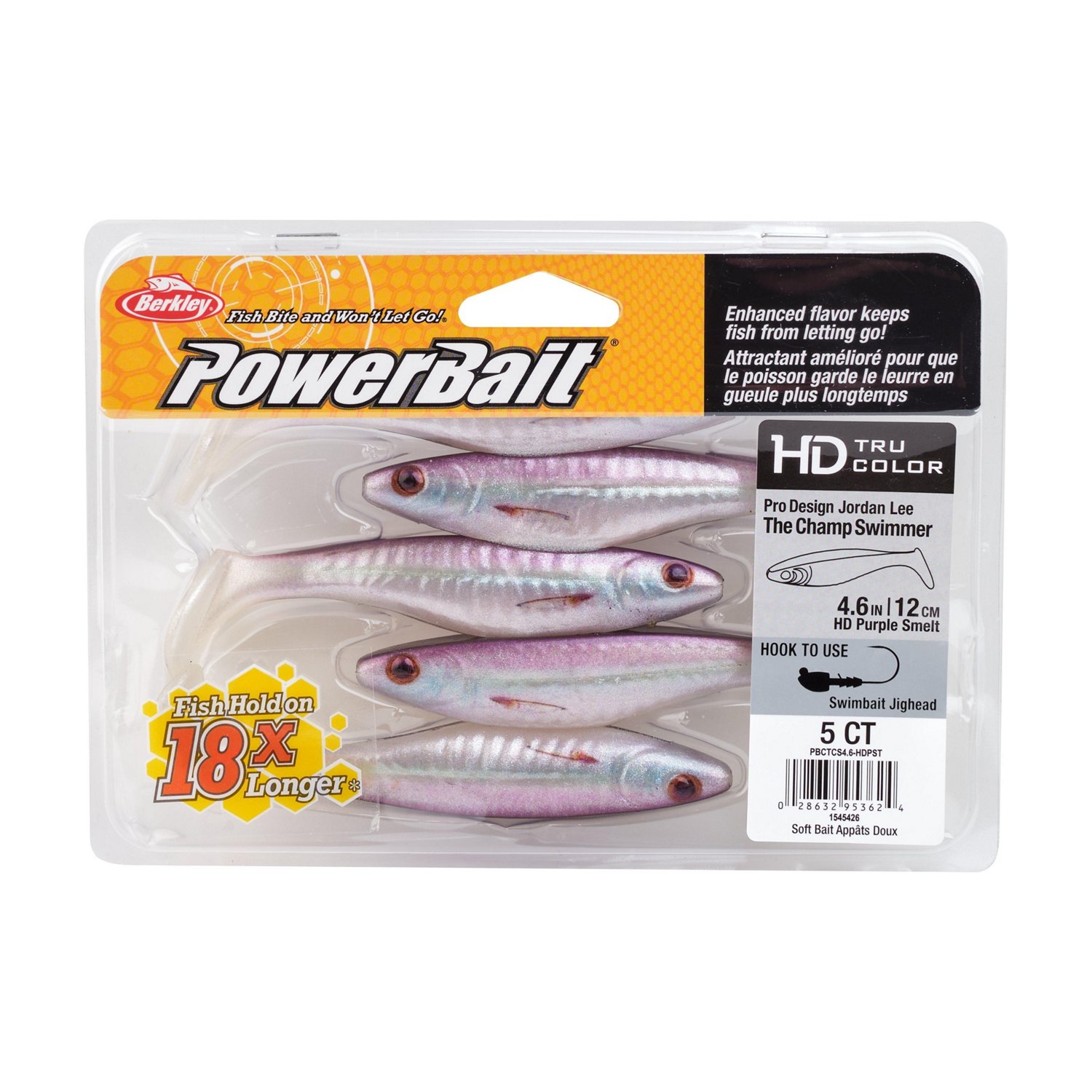 Berkley PowerBait The Champ Swimmer Soft Baits 5-Pack                                                                            - view number 4