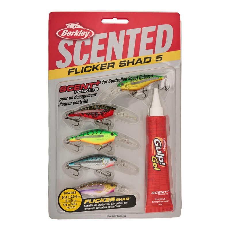 Berkley Scented Flicker Shad Tiger Lures 5-Pack Assorted, 3/16 Oz - Frsh Water Hard Baits at Academy Sports