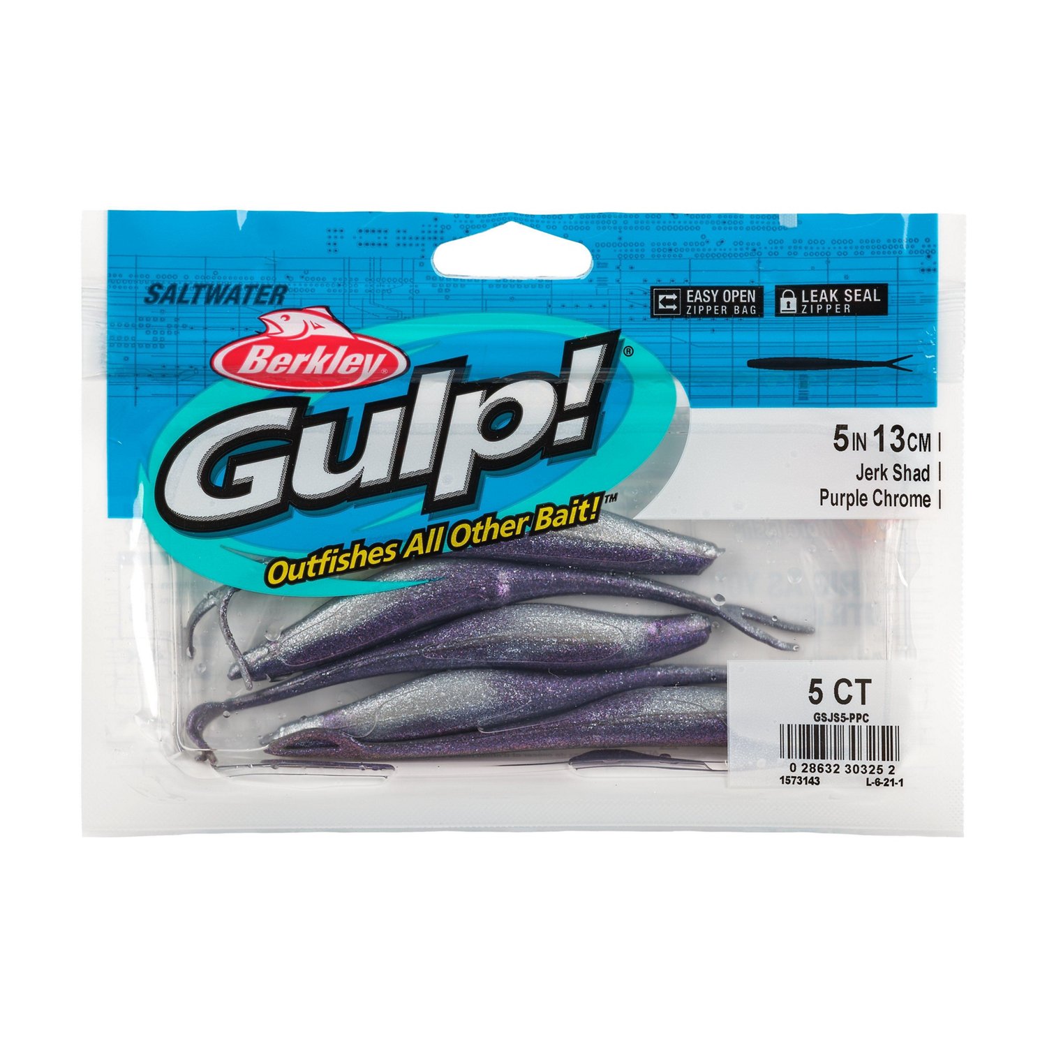 Berkley Gulp! 5 in Jerk Shad Baits 5-Pack - view number 3
