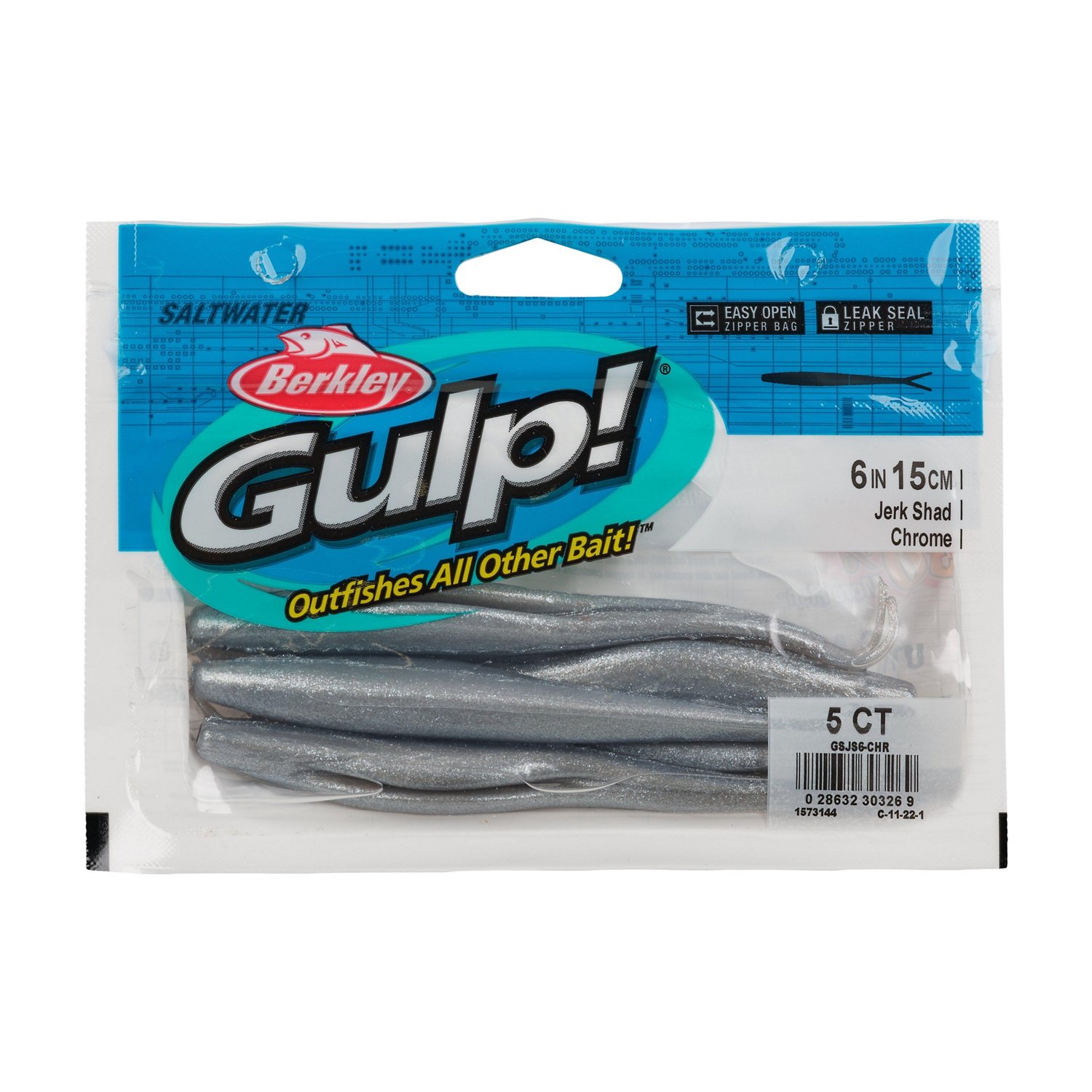 Berkley Gulp! 6 in Jerk Shad Baits 5-Pack - view number 3