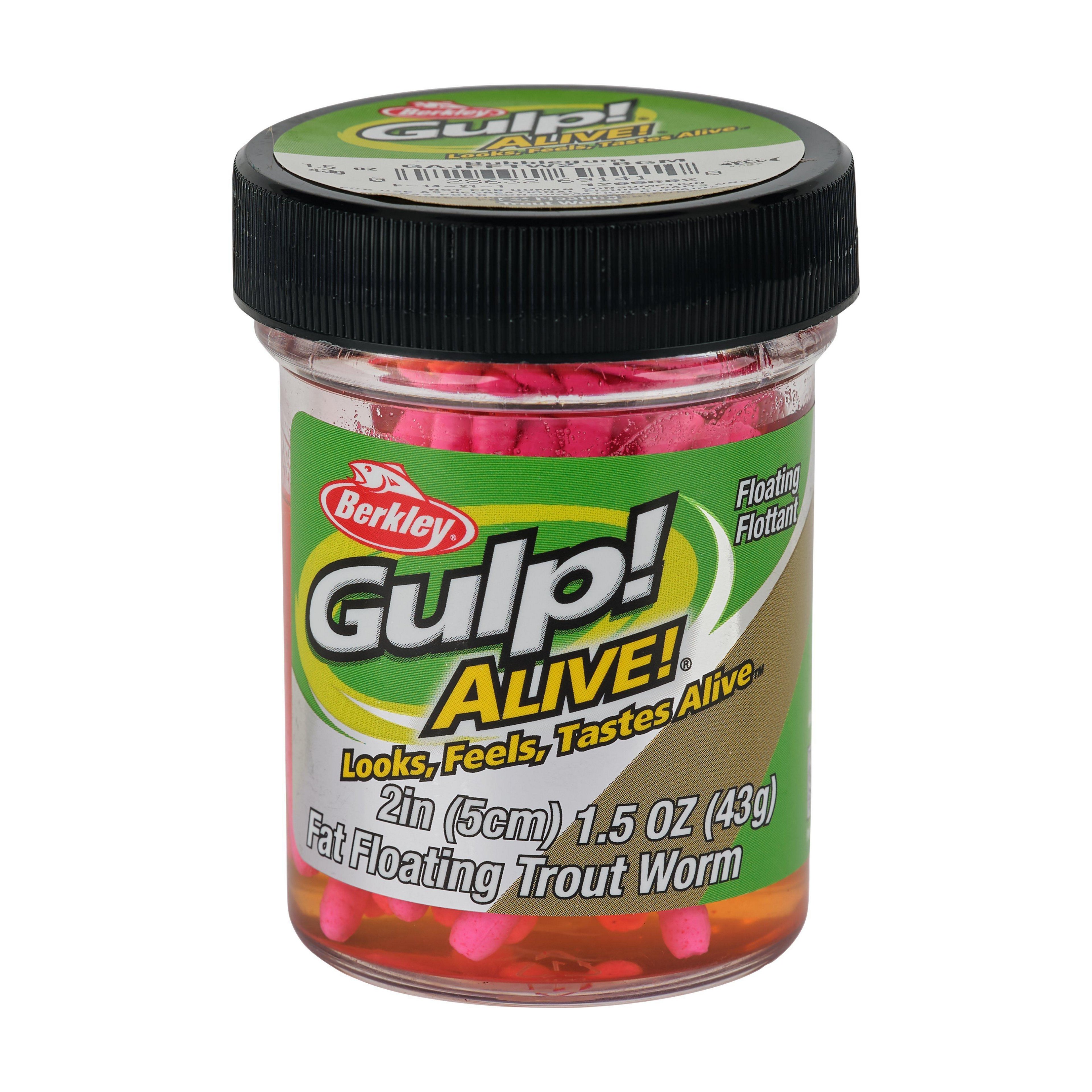 Berkley Gulp Alive Fat Floating Trout Worm 2 Jar