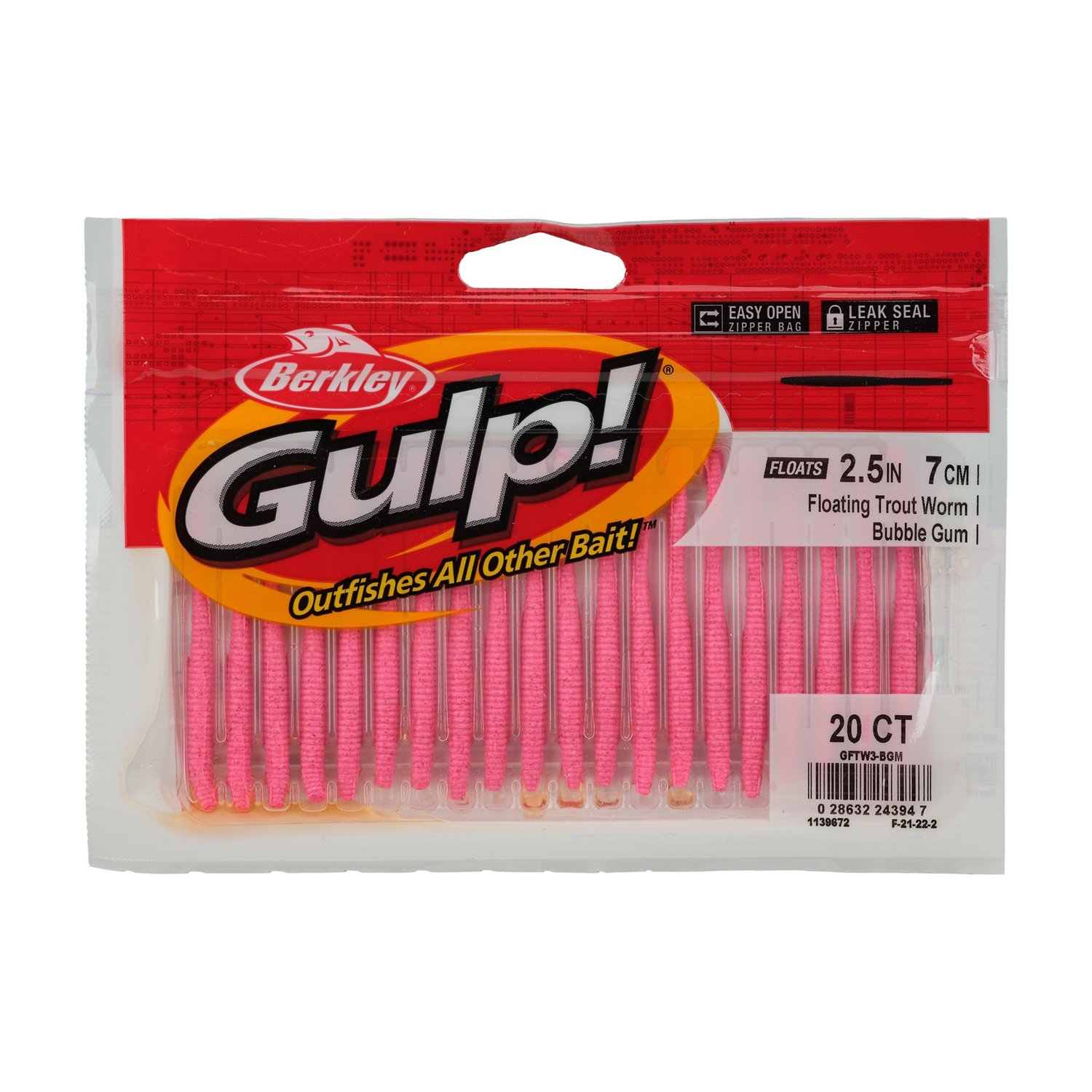 Berkley Gulp Floating Trout Worm 2 1/2 in 20-Pack - view number 2