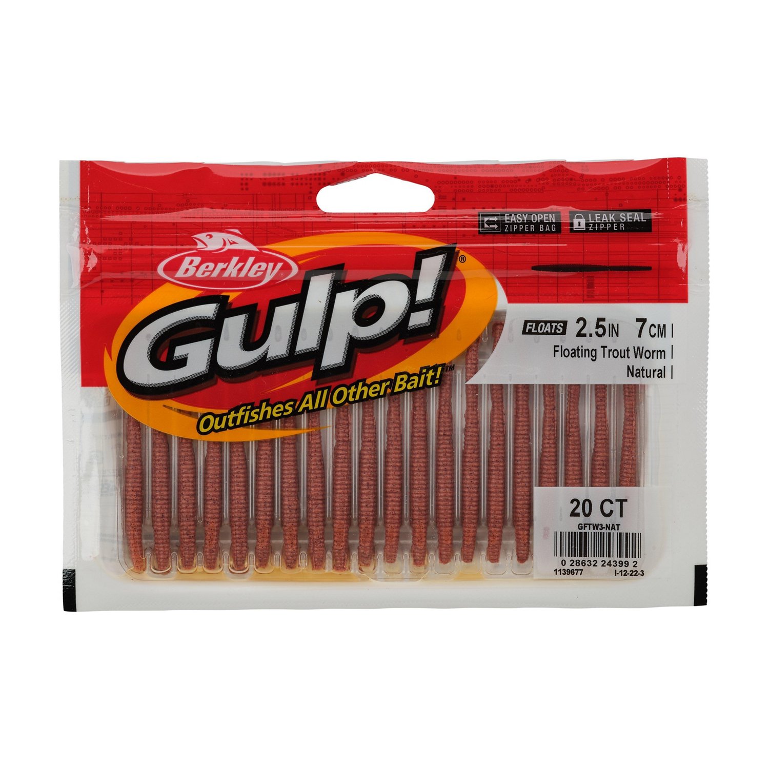 Berkley Gulp Floating Trout Worm 2 1/2 in 20-Pack - view number 2