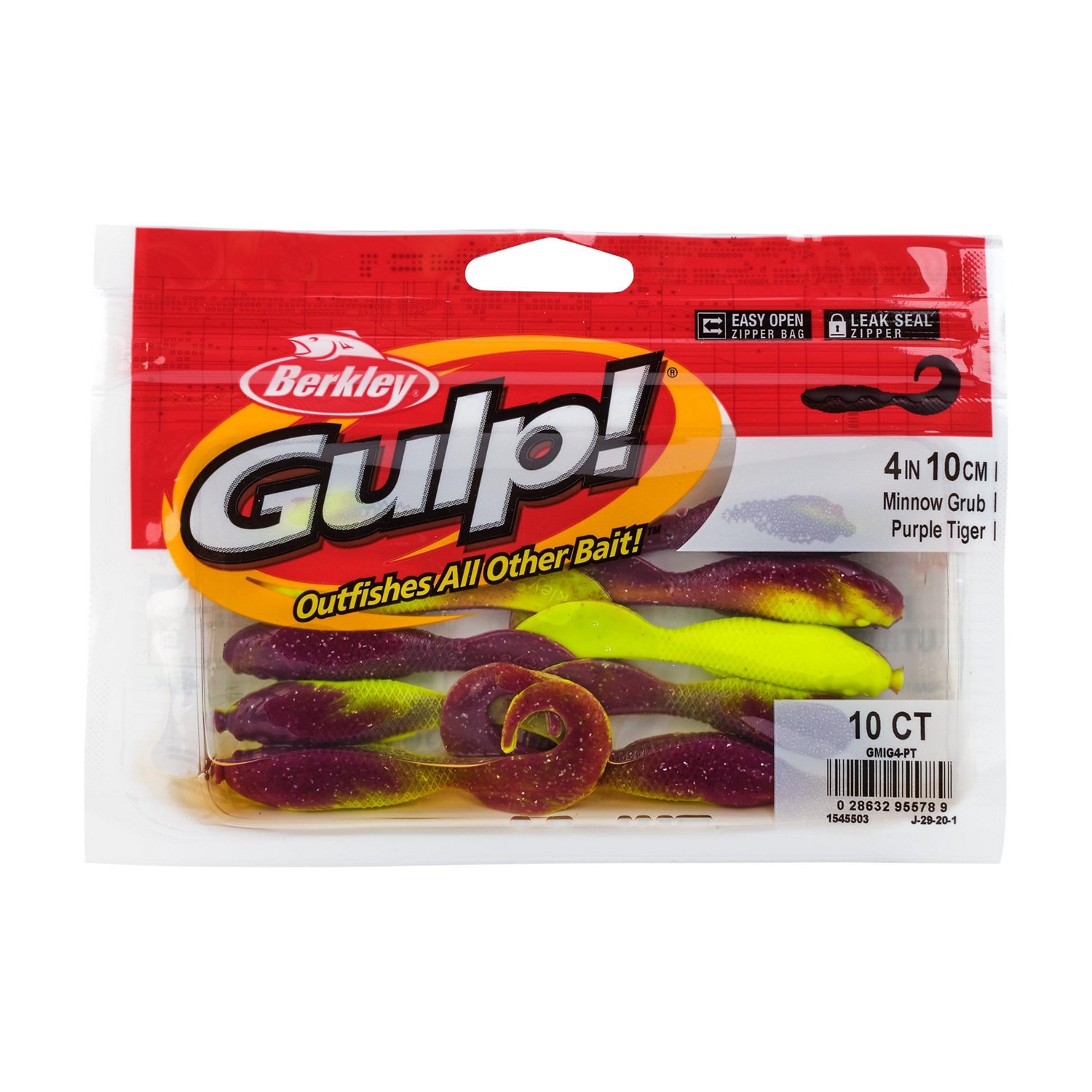 Berkley Gulp Minnow Grub 4 in 10-Pack - view number 4