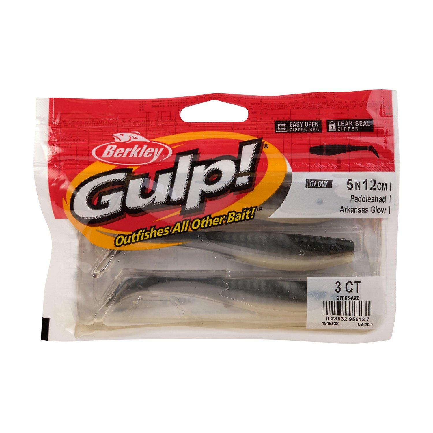 Berkley Gulp! Paddleshad 5 in Black Gold Soft Bait 3-Pack - view number 4