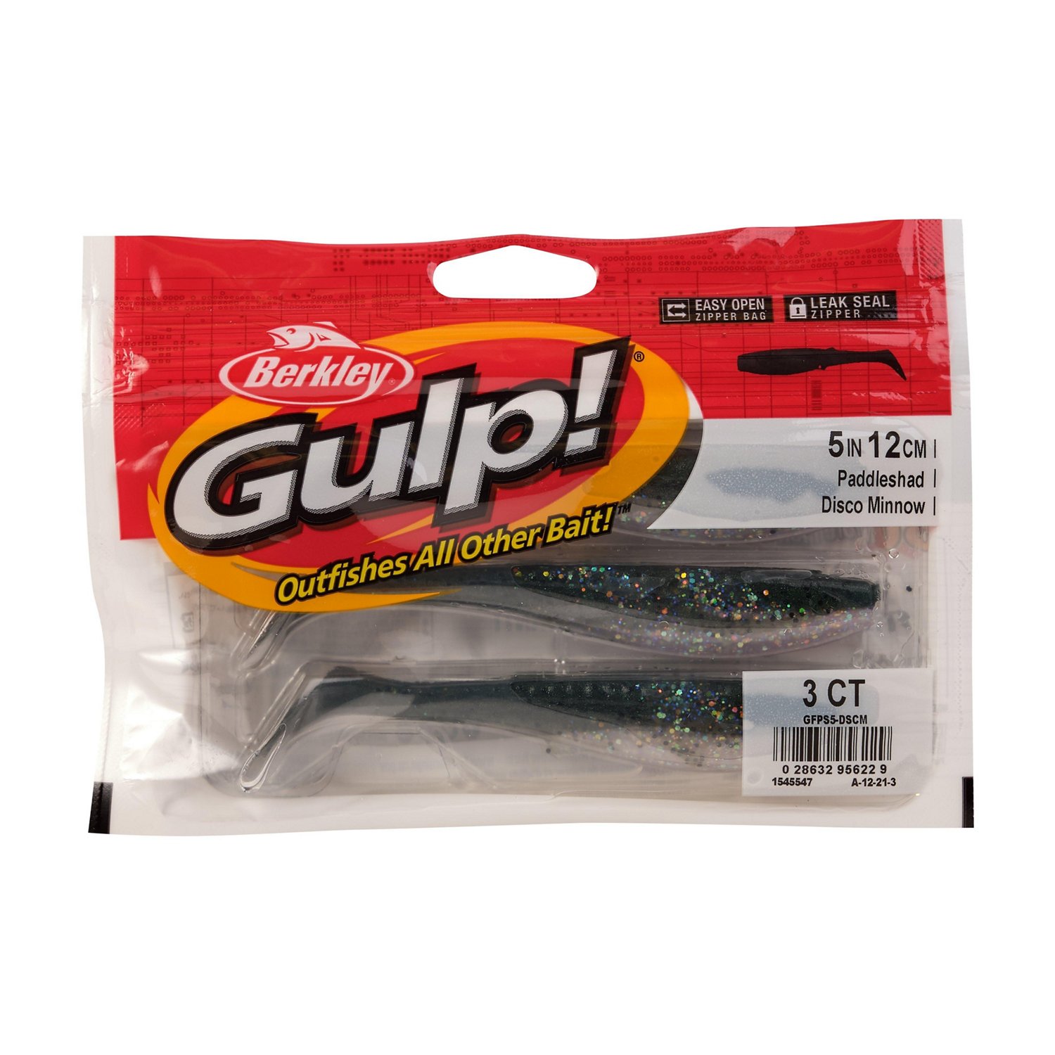 Berkley Gulp! Paddleshad 5 in Black Gold Soft Bait 3-Pack - view number 4