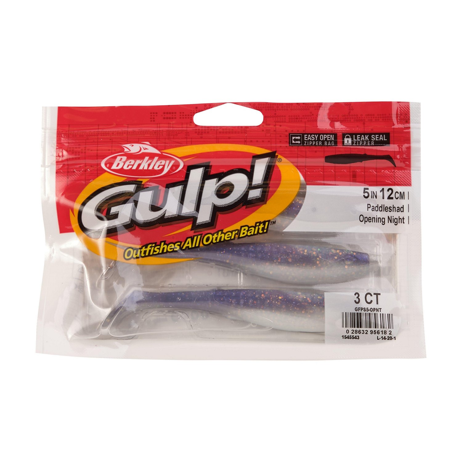Berkley Gulp! Paddleshad 5 in Black Gold Soft Bait 3-Pack - view number 4