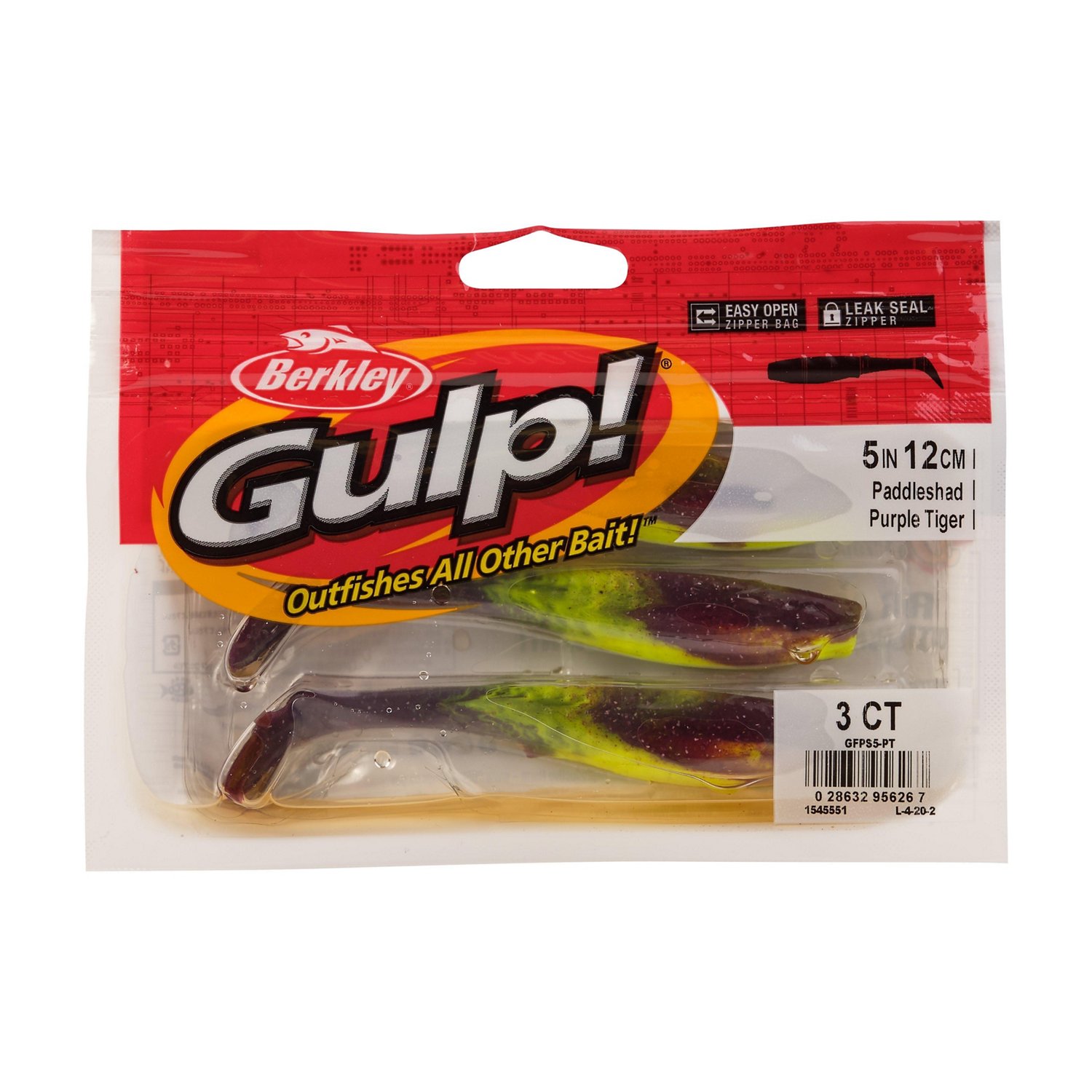 Berkley Gulp! Paddleshad 5 in Black Gold Soft Bait 3-Pack - view number 4
