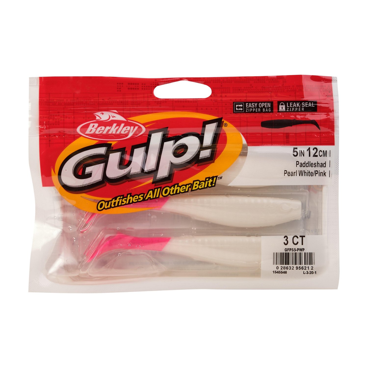 Berkley Gulp! Paddleshad 5 Black Gold Soft Bait 3-Pack