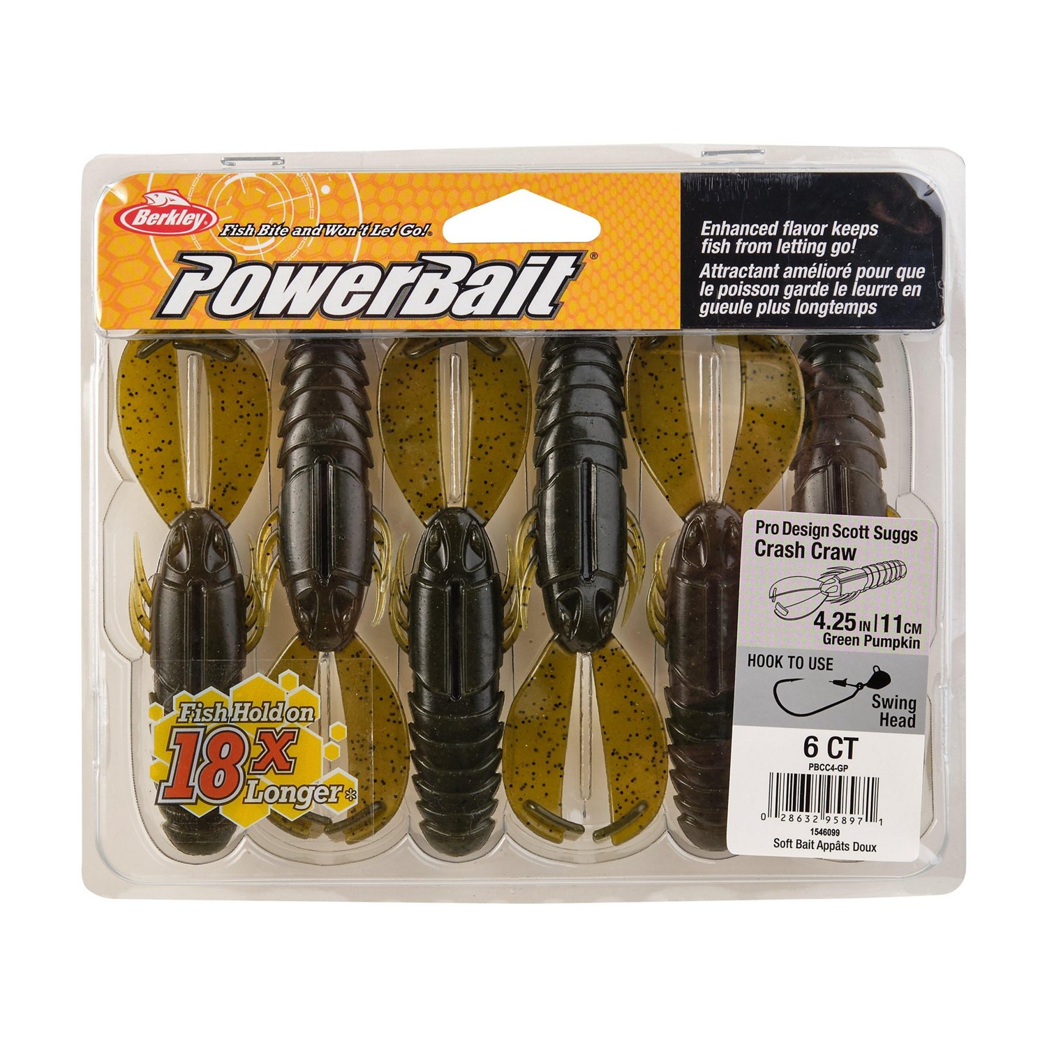 Berkley PowerBait Crash Craw 6 Pack - view number 4